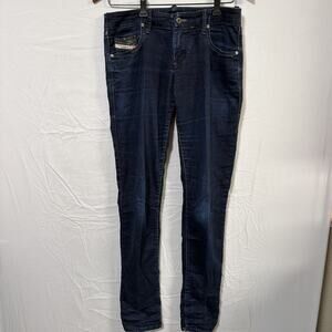 Diesel Denim Sweat Pants Mens 29 Dark Wash Slim Skinny Stretch Jeans